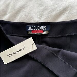 Jacquemus Black wool straight leg Pants